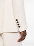double-breasted linen blazer